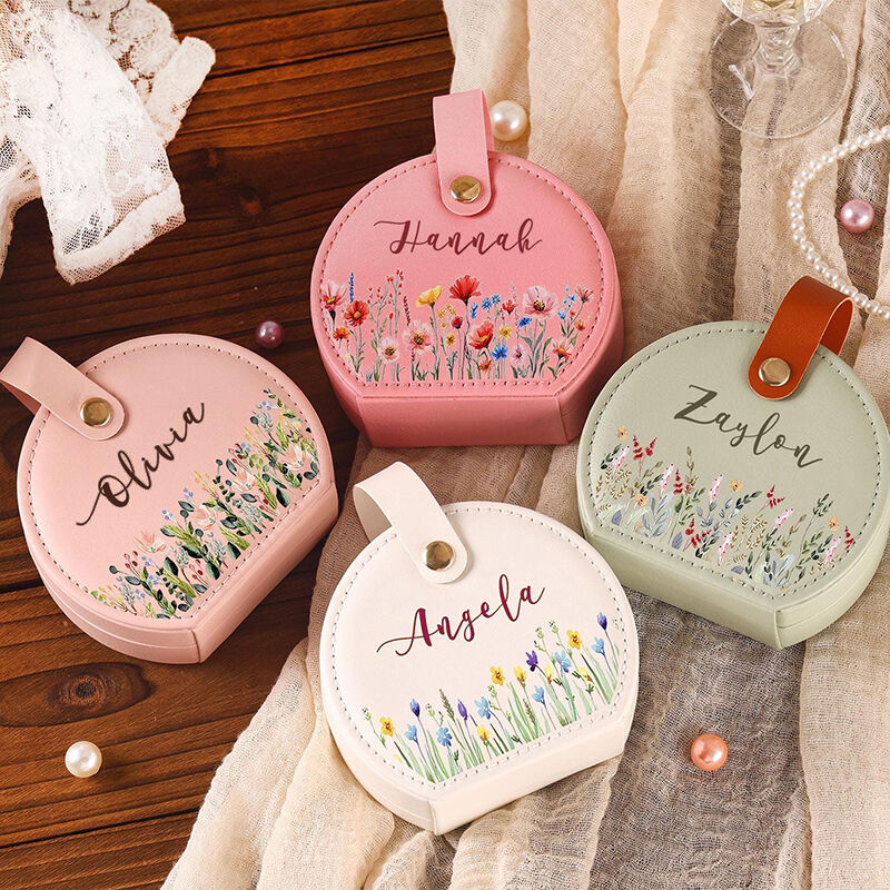 Personalisierte Namensschmuckkästchen mit verschiedenen Schriftarten kreatives Geschenk für die Freundin