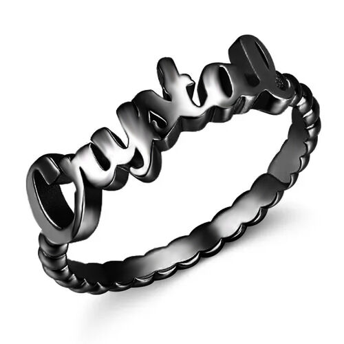 "Voller Freude" Personalisierter Eingravierter Ring