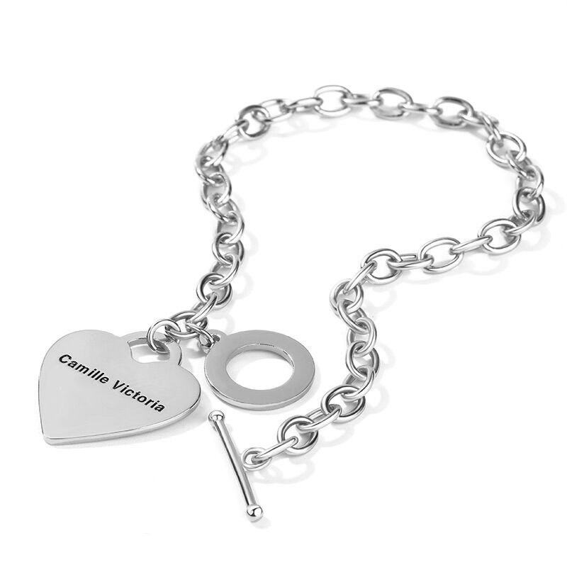"Ich werde immer zu dir stehen" Herz Personalized Herz personalisiertes Armband