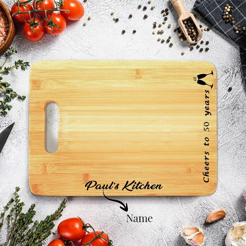 Personalized Name Square Charcuterie Board Interesting Gift for Family