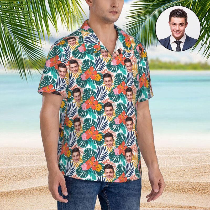 Camicie hawaiane personalizzate Regali di foglie estive