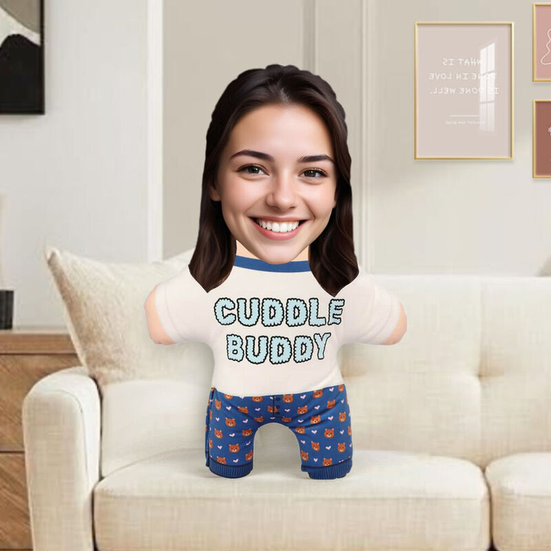 Custom Face Pillow Cuddle Buddy Cushion Warm Gifts for Your Loved Ones