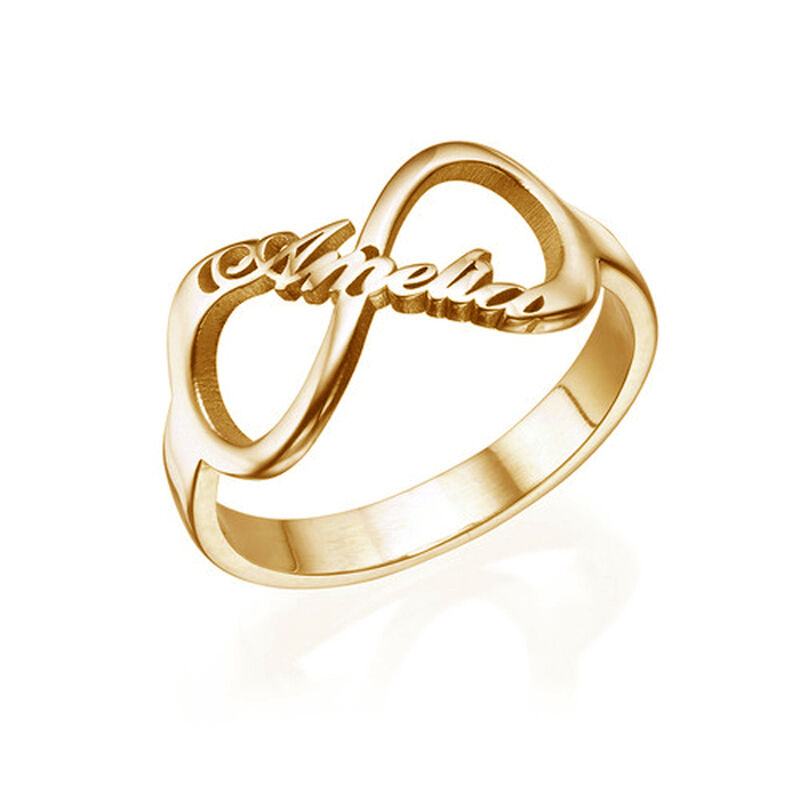 "Love yourself" Infinity Name Ring
