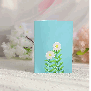 3D Cute Little Daisy Pop Up Card Creative Gift