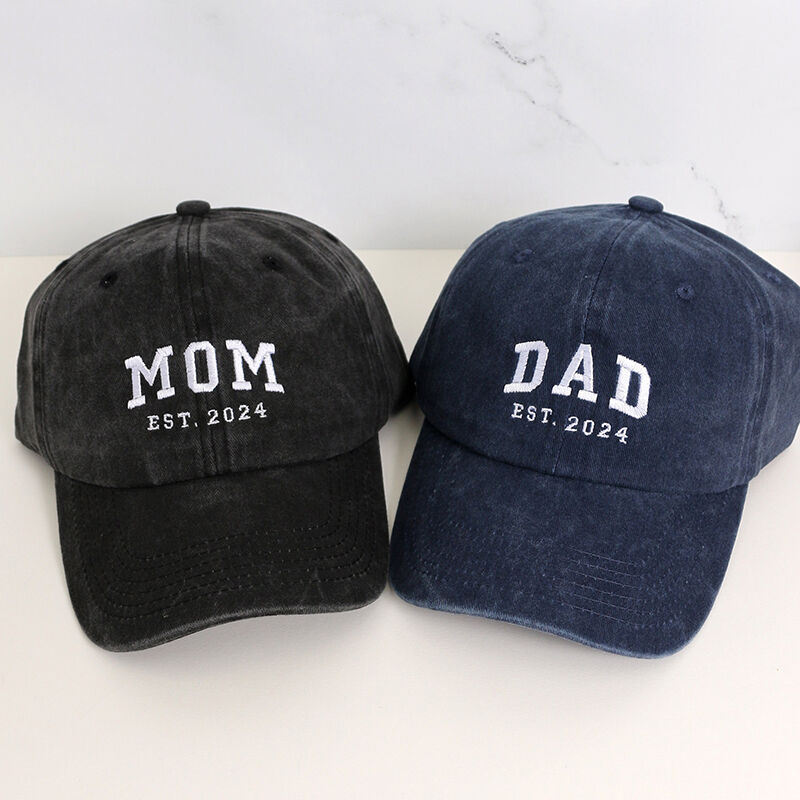 Personalisierte Kappe Individuell bestickt Optional Nickname Design Einzigartiges Geschenk für liebe Familie