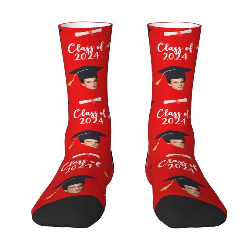Personalisierte Gesicht Socken mehrere Farben beste Graduierung Geschenk für Freunde