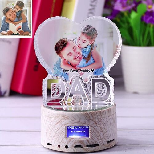 Bluetooth Full Color Foto-Kristall-Musik-Light-To Dad