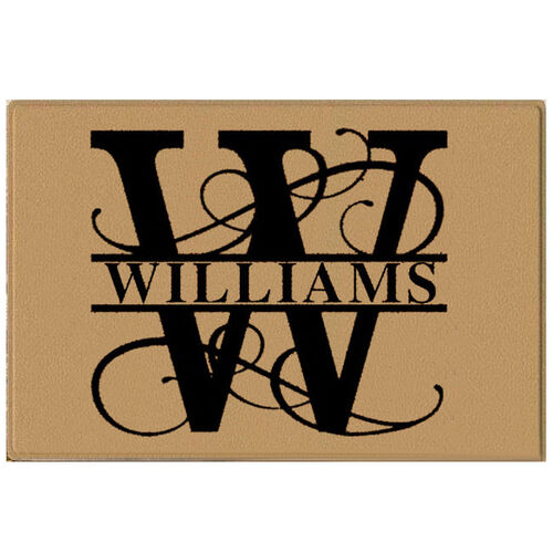 Personalized Uppercase Letter Name Door Mats