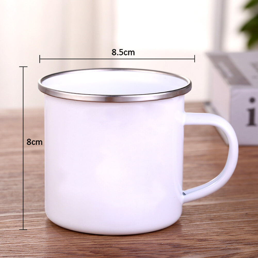 Personalized Enamel Cup with Rainbow Pattern and Name Back to School Gift