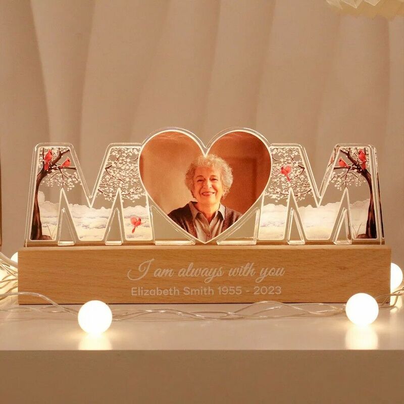 Personalized Letter Lamp Custom Photo Commemorative Mother's Day Gift