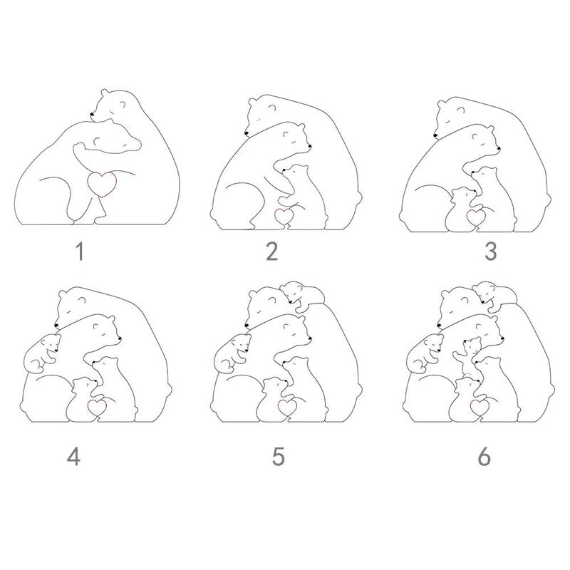 Cinturón de cuero grabado personalizado para papá con la frase "Bear Family Dad You Are the World"