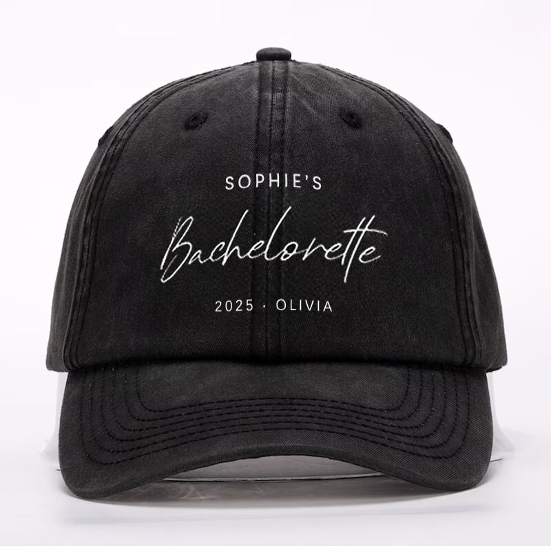 Personalized Hat Bachelorette Party Themed Hat Design Perfect Gift for Her Bride Friends