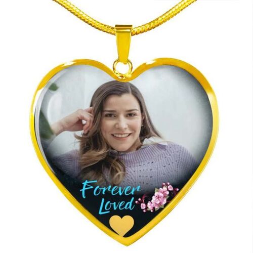 "Forever Loved" Custom Photo Necklace