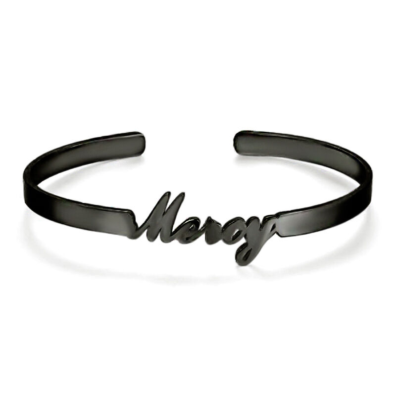 Weniger ist mehr Simple Style Name Armband