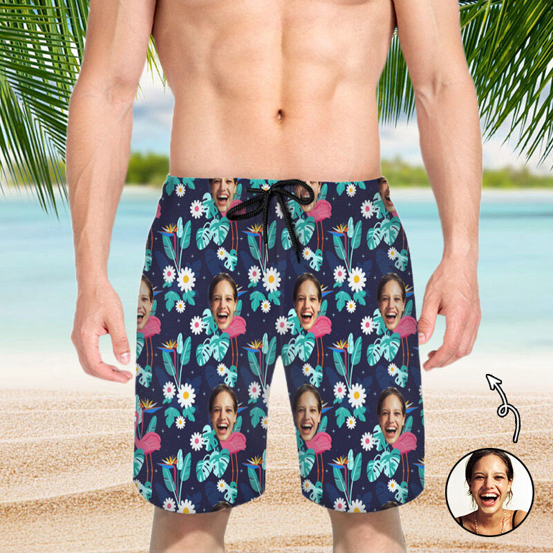 Pantaloni corti da spiaggia da uomo con motivo a margherita con immagine Regalo meraviglioso per fratello