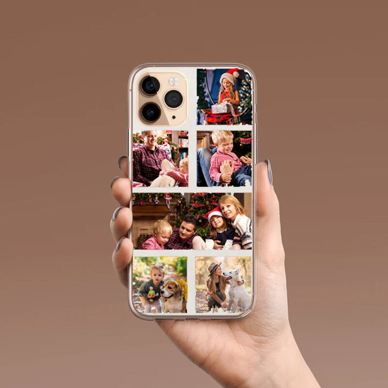 Personalisierte Handytasche mit individuellem Foto Warmes Weihnachtsgeschenk für die Familie