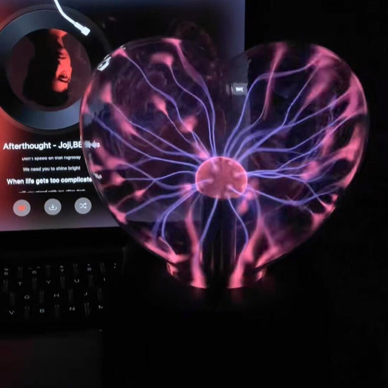 Plasma Heart Ball Night Light Cool Gift for Your Love