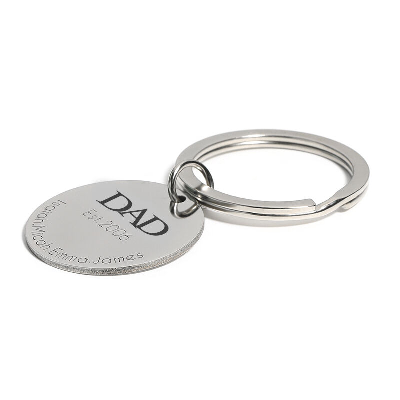 "Lieber Vater" Personalisierter Schlüsselanhänger mit Wunschgravur