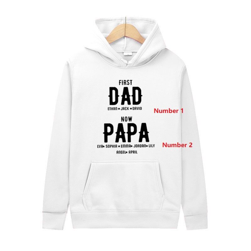 Personalized Hoodie with Custom Name Gift "From First to Now"