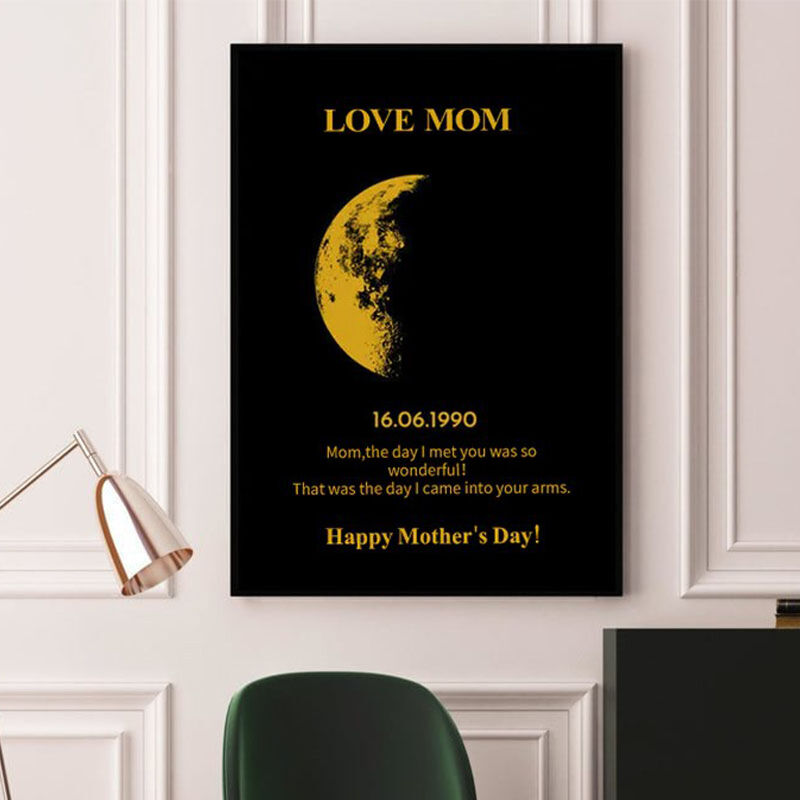 Personalized Moon Phase Photo Frame Warm Gift For Mother's Day