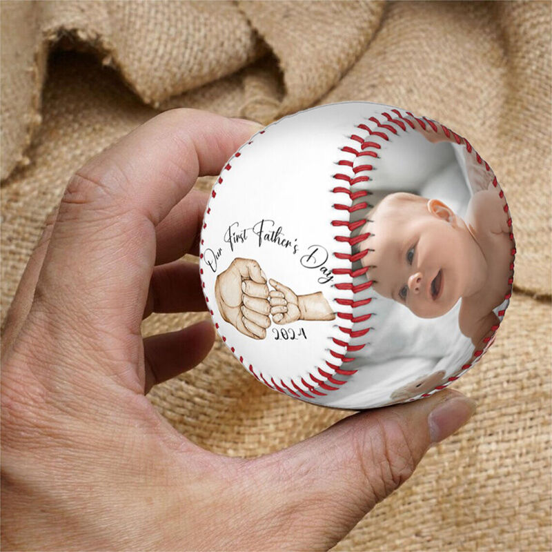 Béisbol personalizado como primer regalo del día del padre para los nuevos papás