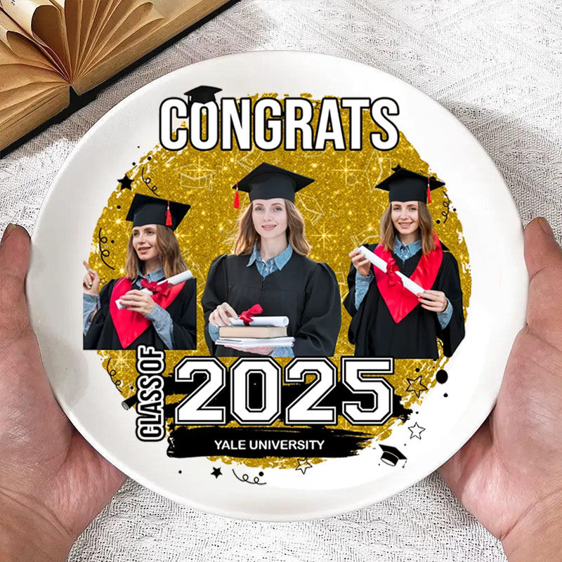 Personalized Picture Plate Beautiful Graduation Gift