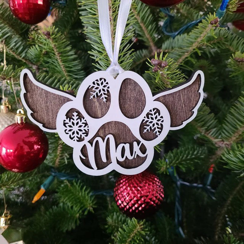 Personalized Memorial Angel Pet Custom Name Christmas Decorations
