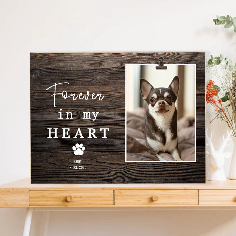 Personalized Photo Frame Dear Pet Memorial Present for Pet Lover