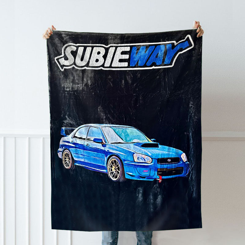 Custom Picture Car Blanket Interesting Print Present for Family