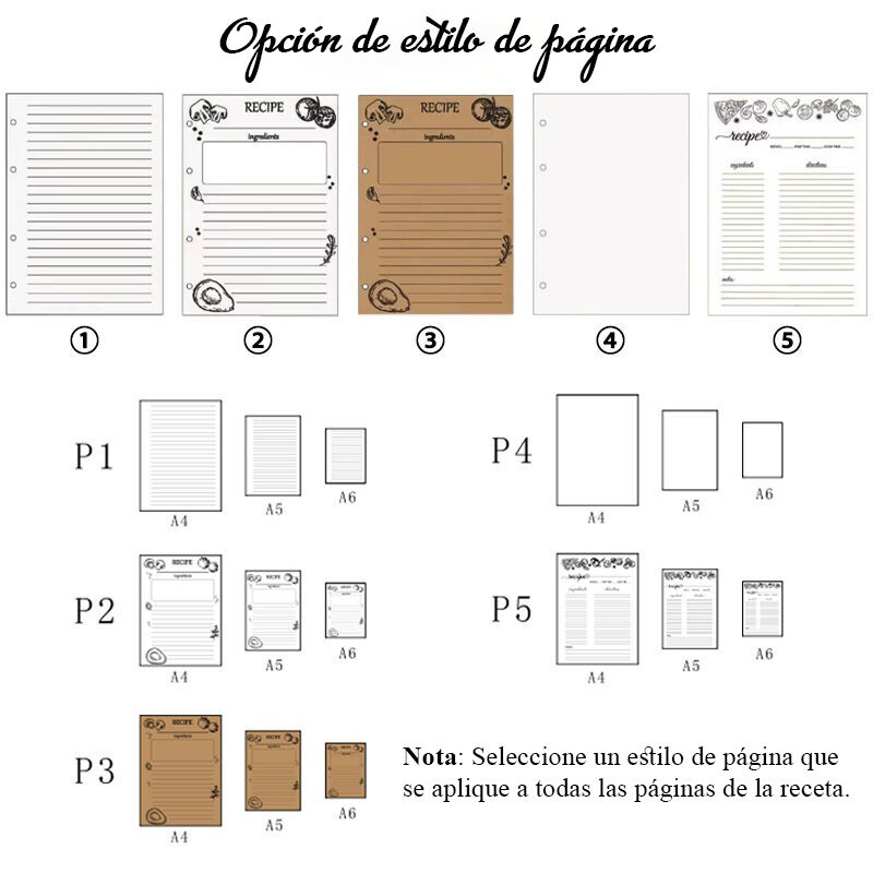 Libro de Recetas Personalizado con Diseño de Varios Suministros de Cocina en la Portada Regalo para Querida Mamá