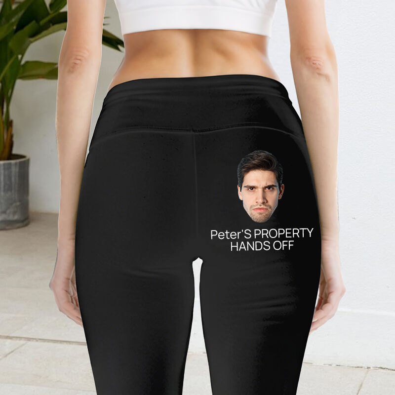 Leggings personalizados con foto personalizada y diseño divertido, regalo para tus seres queridos.