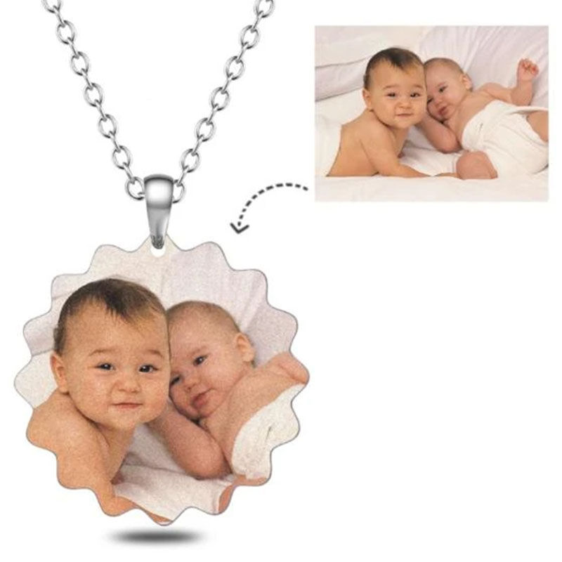 "Every Step" Personalized Photo Necklace