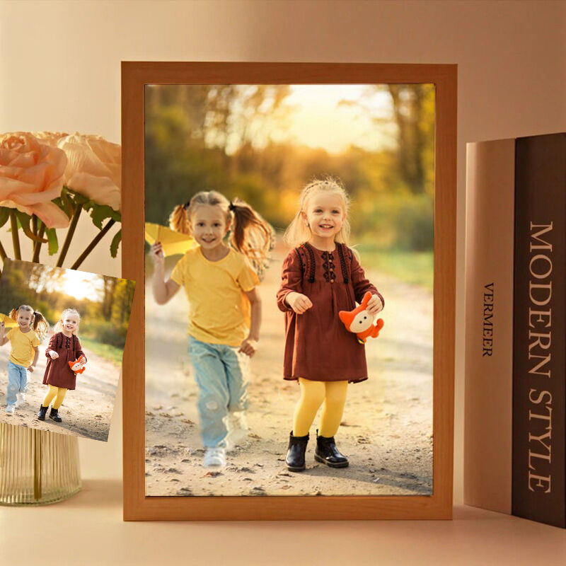 Personalized Picture Frame Lamp Best Gift for Kids