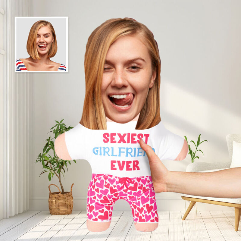 Oreiller personnalisé "Sexiest Wife Ever" avec photo Cadeau d'anniversaire amusant pour mari