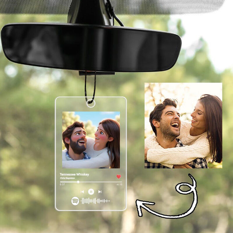 Pendentif voiture personnalisé Cadeau d'anniversaire pour homme