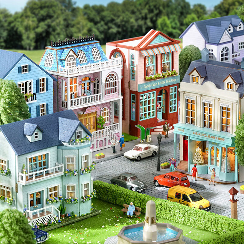 DIY Miniaturowy dom Zabawne prezenty dla miłośników rękodzieła