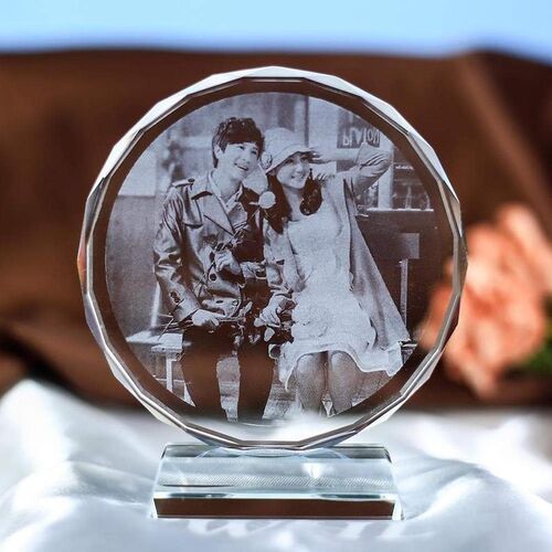 Personalized Glass Ball Laser Engraved Photo Frame