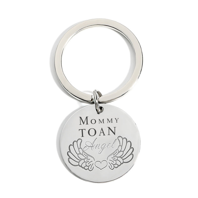 "Mama für einem Engel" Personalisierter Schlüsselanhänger mit Wunschgravur