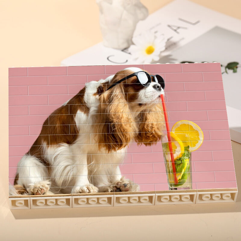 Personalized Building Block Puzzle Custom Photo Brick Rectangle for Cute Pets