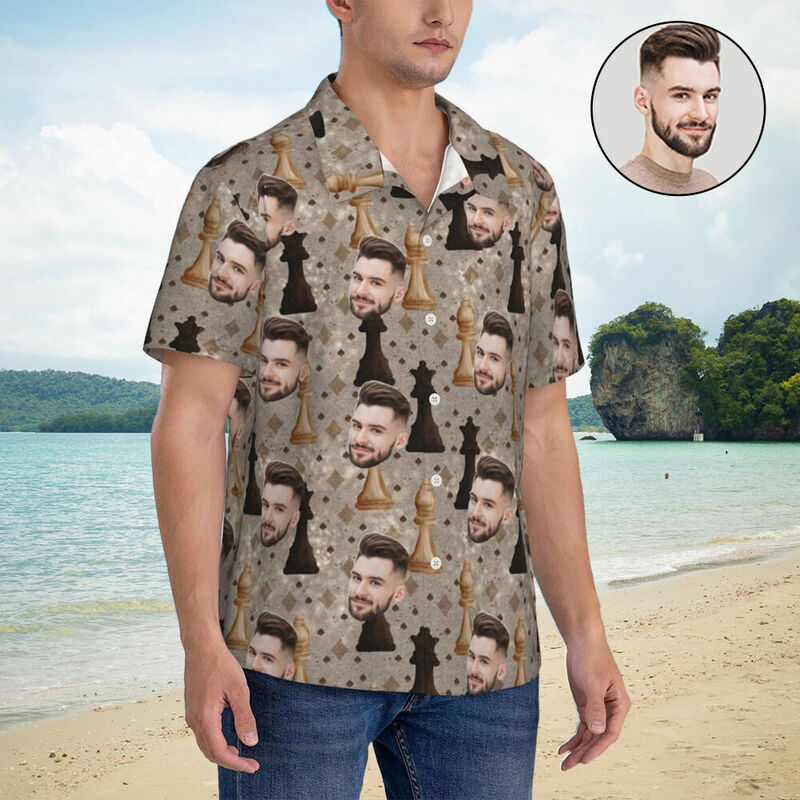 Camisa hawaiana personalizada con foto Best Dad Ever