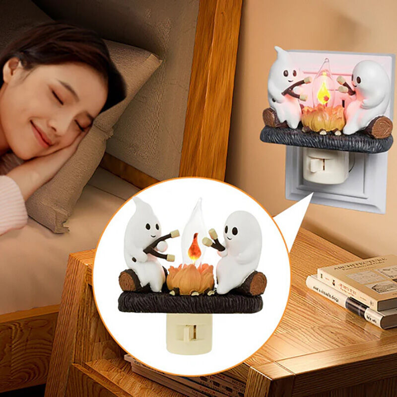 Ghost Campfire Flickering Night Light Creative Gift for Halloween