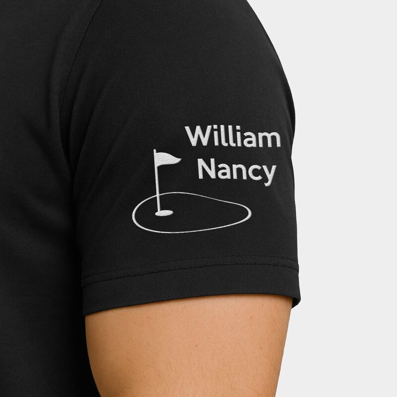 Personalized Name Embroidered Polo Shirt Heartwarming Gift for Father's Day