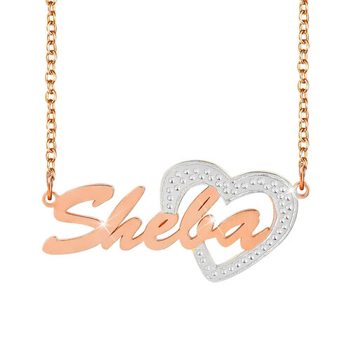 Love Heart Personalized Name Necklace