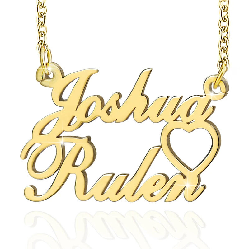 Heart name chain Clearance