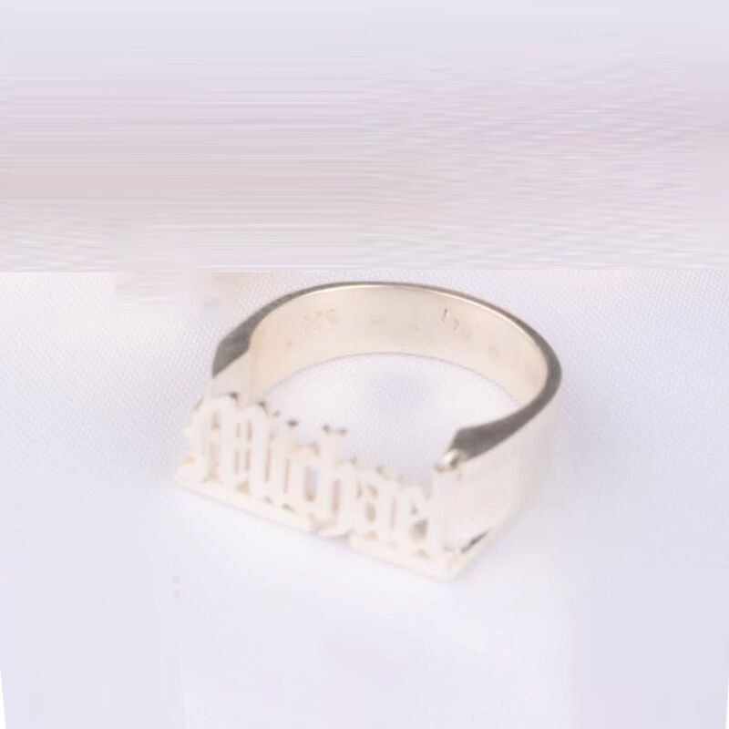"Love Never Dies"  Vergoldet Personalisierter Ring mit Gravur