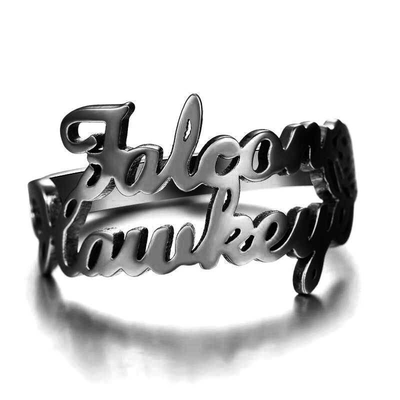 "We Two Together" Personalized Name Ring