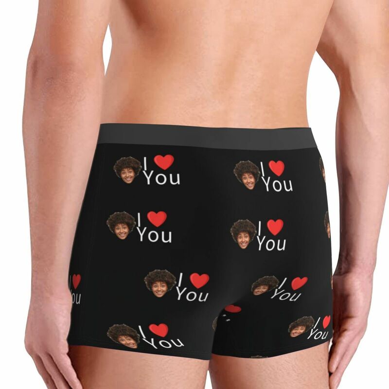 Personalized Picture Men's Underwear Boxer Briefs Sweet Gift for Him