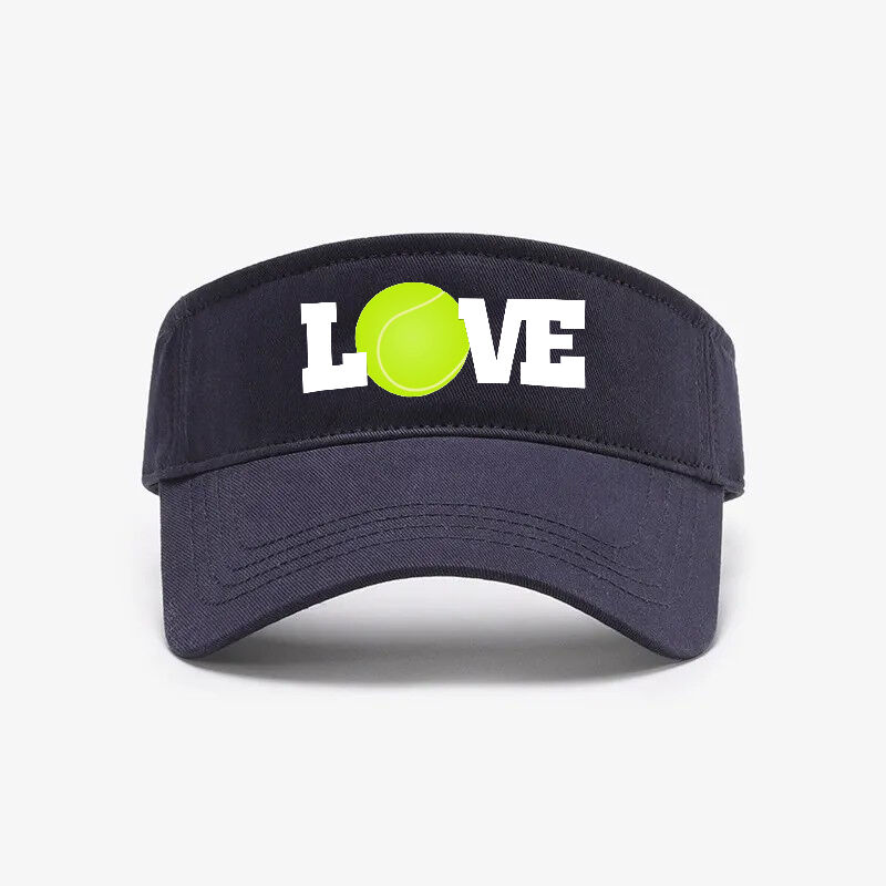 Personalized Tennis Hat Visor Tennis Ball Love Fashion Design Attractive Gift for Sports Lovers