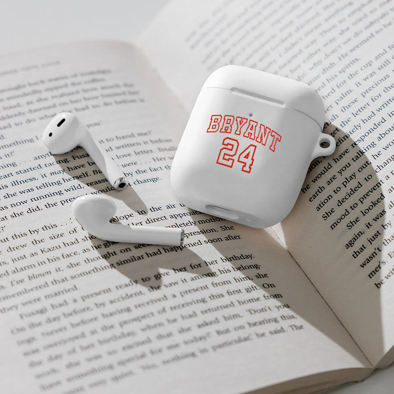 Gepersonaliseerde AirPods-oortelefoonhoes met naam en eigen nummer Creatief cadeau voor je vriend