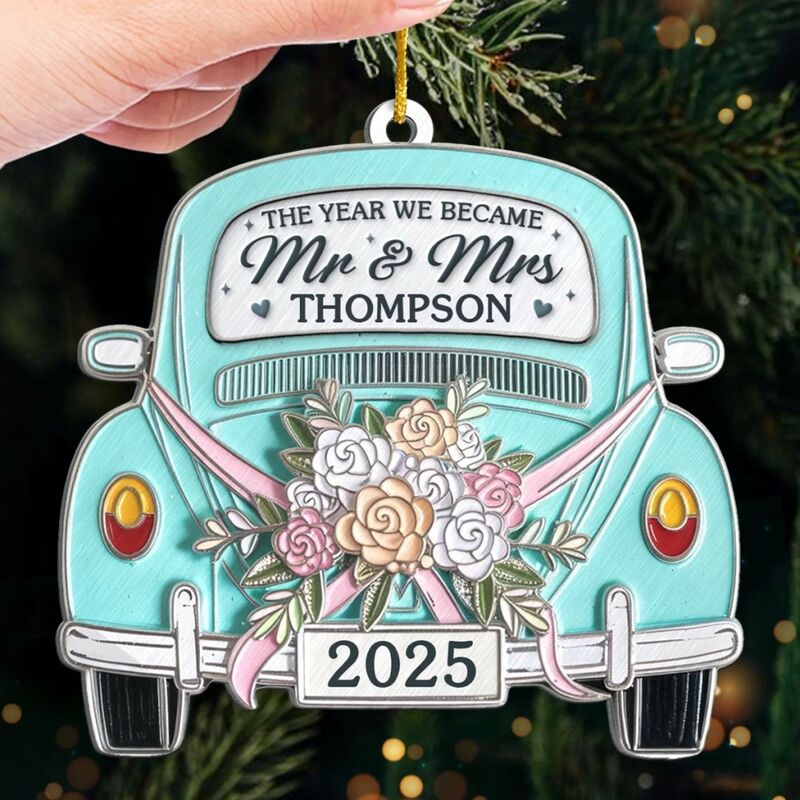 Personalisierte Auto-Weihnachtsornamente Weihnachtsgeschenke für Paare